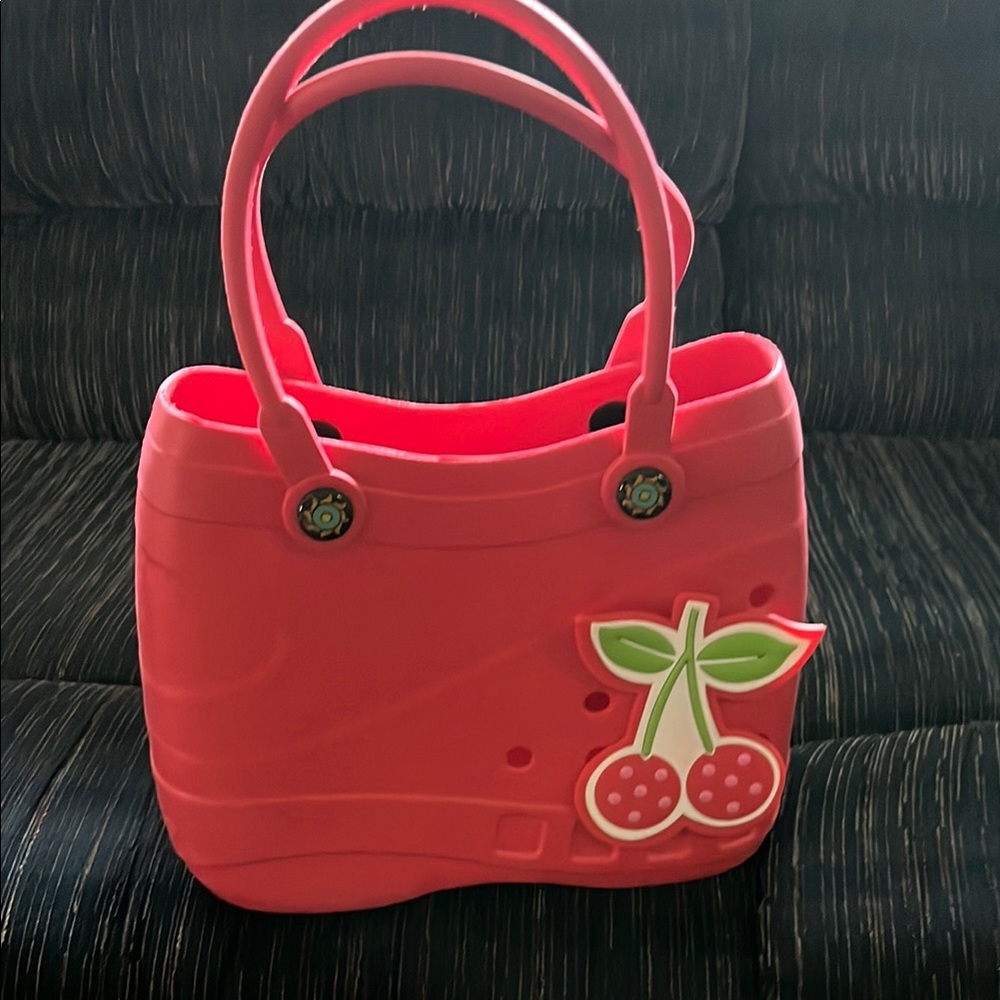 Cherry Red optori Tote Bag